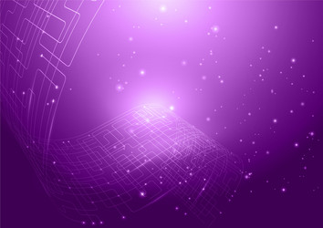abstract technology violet background vector image