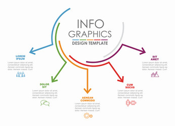 infographic design template with place for your vector image