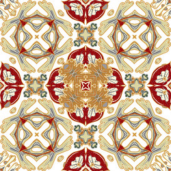 Gorgeous seamless patchwork pattern from colorful vector