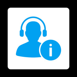 help desk icon from commerce buttons overcolor set vector image