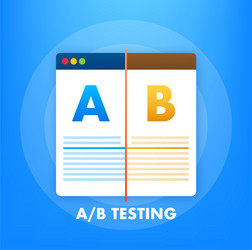 ab testing split test bug fixing user feedback vector image
