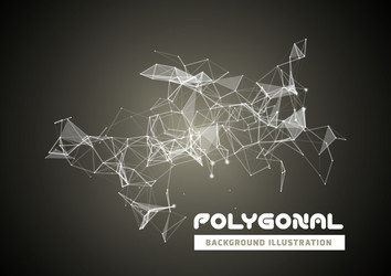 abstract network connection background vector image