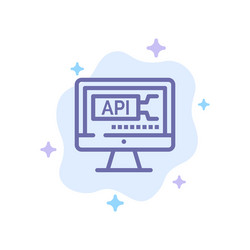 computer code coding education blue icon vector image