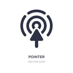pointer icon on white background simple element vector image
