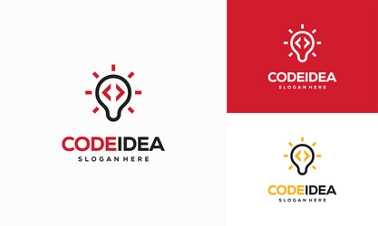 Code Logo Concepts - Programming & Innovation vector image