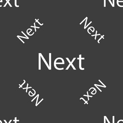 Next sign icon navigation symbol seamless pattern vector