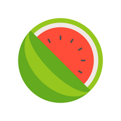 Watermelon pixel perfect flat icon vector