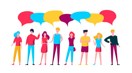 People generations flat composition Royalty Free Vector