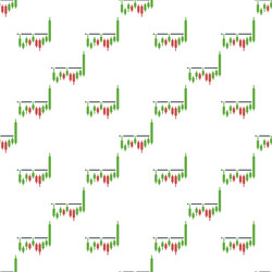 range breakout candlestick chart seamless pattern vector image