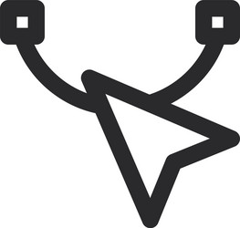 cursor icon in modern style for web site vector image