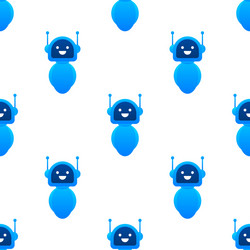 robot pattern bot sign design chatbot symbol vector image