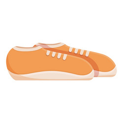 Sport shoes icon cartoon fashion wear vector