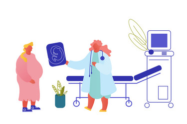 Pregnancy Ultrasound - Family Planning Vector Image