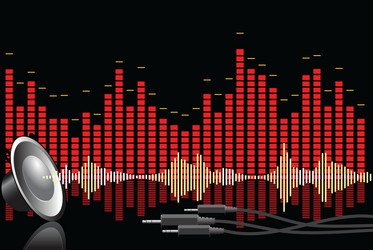 Music equalizer dynamic volume Royalty Free Vector Image