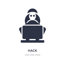 hack icon on white background simple element from vector image