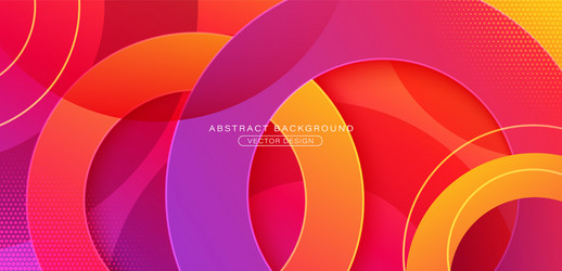 Abstract overlapping lines and circles geometric Vector Image