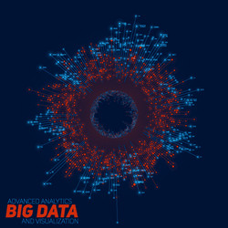 Data Network Visualization vector image