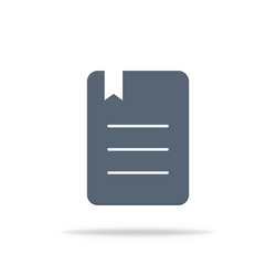document icon file and note pad in flat vector image