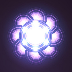abstract shiny circle frame with space for text vector image