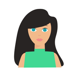 Spain woman flat vector