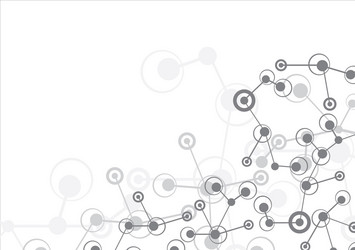 abstract molecular structure background vector image