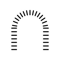 spring coil and absorber icon in thin line style vector image