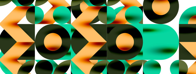 circle pattern round elements with lines vector image