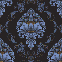 damask seamless pattern element classical vector image