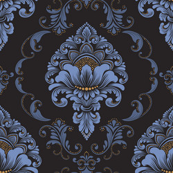 Damask seamless pattern element classical vector