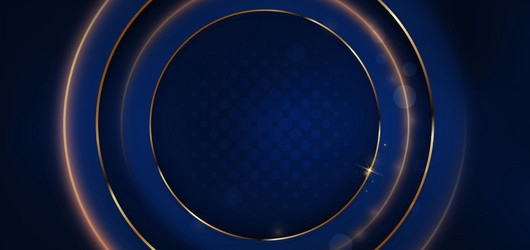 Elegant Gold Circle Glow vector image
