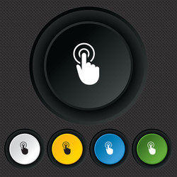 Hand Pointer Cursor Icon vector image