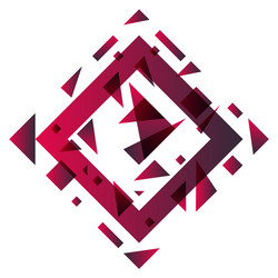 abstract blurred background with hipster triangles vector image
