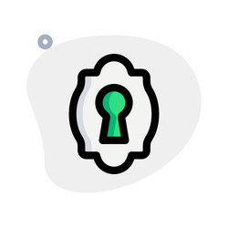 entry point for key in lock vector image