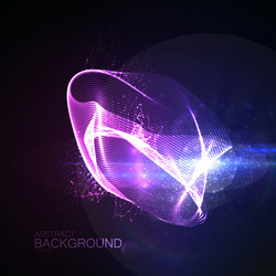 Glow Particle Digital Splash vector image