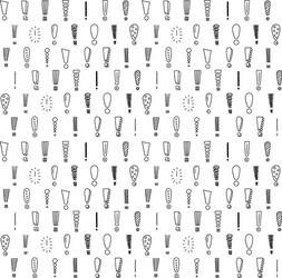 seamless pattern with exclamation point vector image