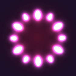 Colorful glowing circle background Royalty Free Vector Image