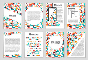 abstract layout background set for art vector image