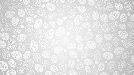 Elegant Easter Eggs with Curl Patterns vector image