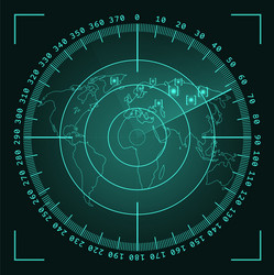 futuristic user interface hud tech elements vector image