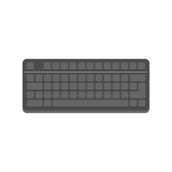 workplace keyboard icon flat isolated vector