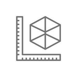sizes 3 dimensional model products 3d modeling vector image