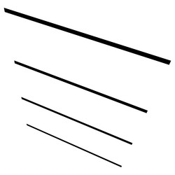 3d straight parallel dynamic irregular lines vector image
