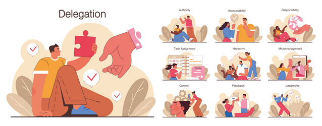 delegation set task assignment and control vector image