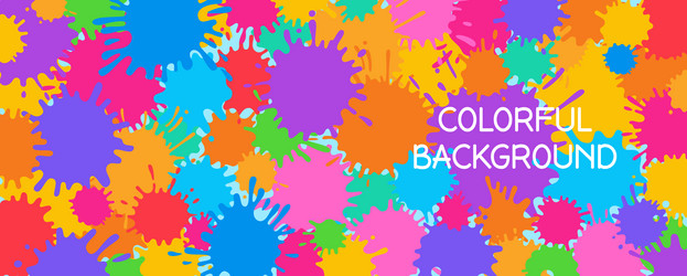 Paint splash colorful background for holi festive vector