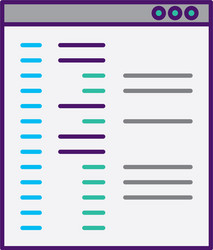 template computer isolated icon vector image
