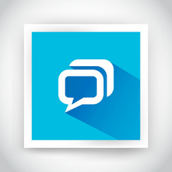 icon of message for web and mobile applications vector image