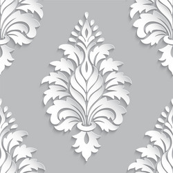 damask seamless pattern element classical vector image
