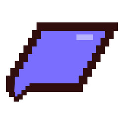 pixel art cursor pointing up right on white vector image
