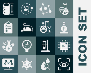 set eye scan processor cpu force of physic vector image