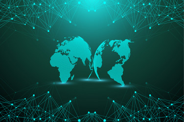 Connected Network Abstract Background vector image
